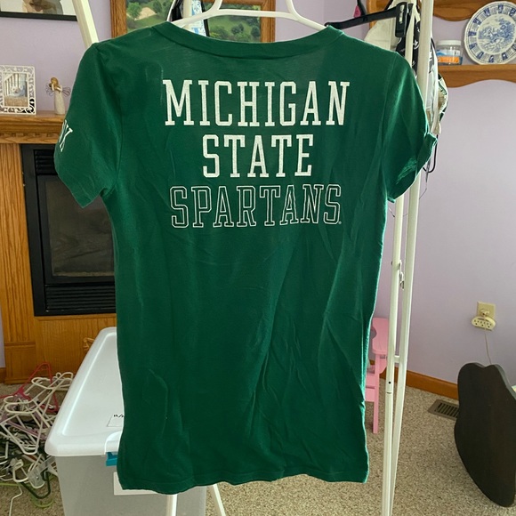 PINK MSU V-Neck Shirt Size S - Picture 2 of 4